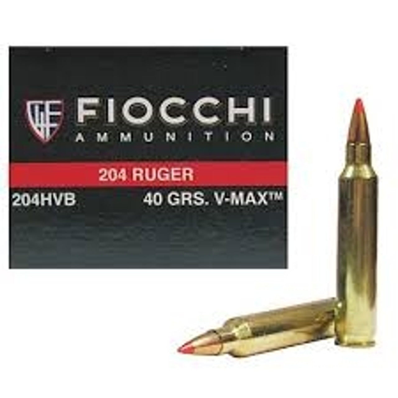 Fiocchi 204 Ruger Extrema Ammunition FI204HVB 40 Grain V-MAX 50 rounds