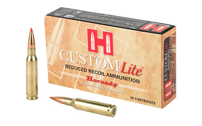 Hornady, Custom Lite, 7MM-08, 120 Grain, SST, Low Recoil, 20 Round Box