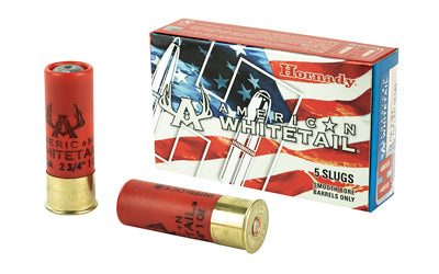 Hornady, American Whitetail, 12 Gauge, 2.75", 1oz., Rifled Slug, 5 Round Box (50 BOX CASE)