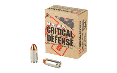 Hornady, Critical Defense, 45ACP, 185 Grain, FlexTip, (case sale)