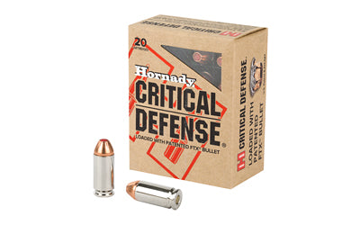 Hornady, Critical Defense, 40S&W, 165 Grain, Flex Tip, 20 Round Box