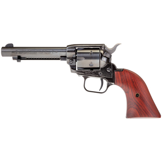 Heritage, Rough Rider, Single Action, Revolver, 22LR, 4.75" Barrel, Alloy, Black Oxide Finish, Black, Cocobolo Grips, Fixed Sights, 6 Rounds, Long Rifle Cylinder Only