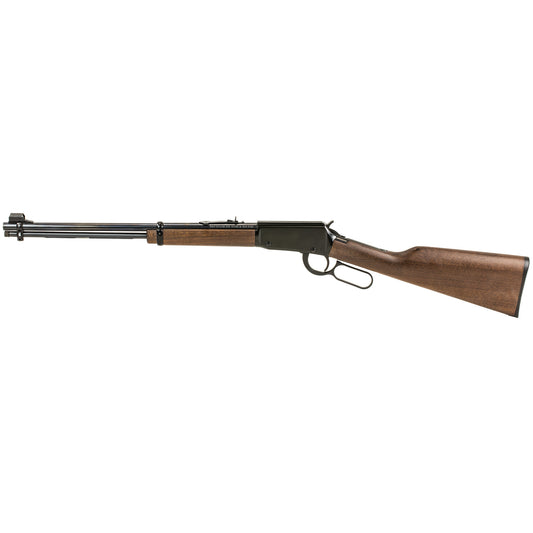 Henry Repeating Arms, Lever Action, 22LR, 18.25" Barrel, Blue Finish, Walnut Stock, Adjustable Sights, 15Rd
