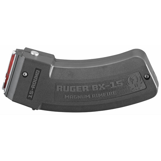 Ruger, Magazine, BX-15, 17 HMR, 22 WMR, 15 Rounds, Fits M77/17, 77/22, American Rimfire and Precision Rimfire, Polymer, Black