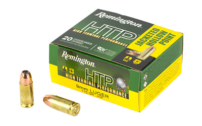 Remington, High Terminal Performance, 9MM, 115 Grain, Jacketed Hollow Point, 20 Round Box