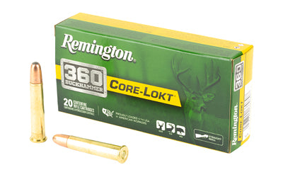 Remington, Core-Lokt, 360 Buckhammer, 200 Grain, Soft Point, 20 Round Box