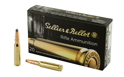 Sellier & Bellot, Rifle, 308 Winchester, 180 Grain, Soft Point, 20 Round Box