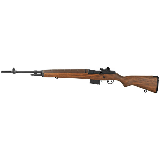 Springfield, M1A Standard Loaded, Semi-automatic, 308 Win, 22" Barrel, Blue Finish, Walnut Stock, Adjustable Sights, 10Rd