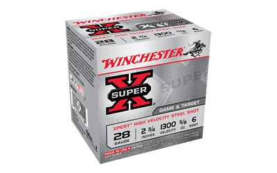 Winchester Ammunition, XPERT STEEL, 28 Gauge 2.75", #6, Steel Shot, 25 Round Box