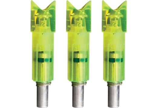 LUMENOK LIGHTED NOCK XBOW GRN CRESCENT EASTON CARBON 3PK