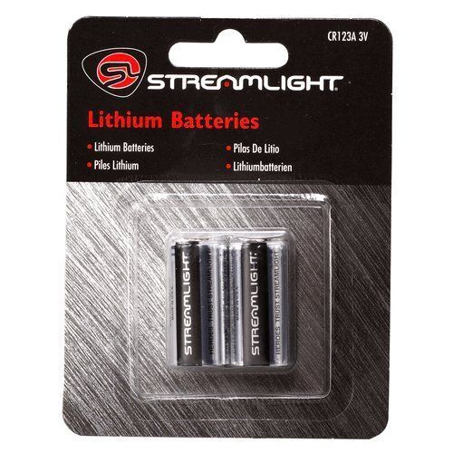 Streamlight 3V CR123A Lithium Batteries (2 Pack) 85175
