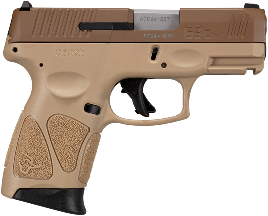 Taurus G3c Coyote Tan 9mm 3.2" Barrel 10-Rounds Manual Safety