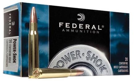 Federal Power-Shok Rifle Ammunition .308 Win 150 gr SP 2820 fps - 20/box