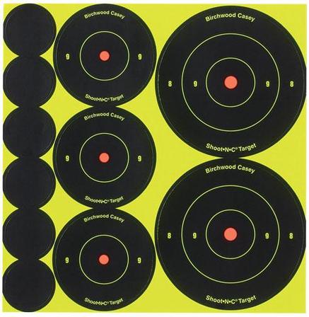 Birchwood Casey Shoot-N-C Targets Assortment 1", 2", & 3" Targets, 10/Pack