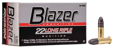 CCI Blazer Rimfire Ammuniton .22 LR 40 gr LRN 1235 fps 50/ct
