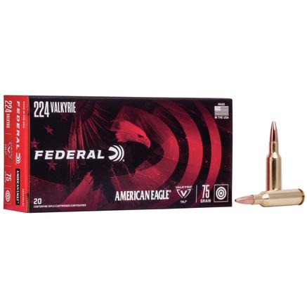 American Eagle Rifle Ammunition .224 Valkyrie 75gr 3000 fps TMJ 20/ct