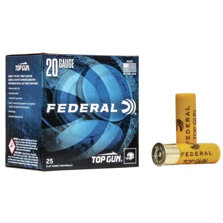 Federal Top Gun 20 ga 2-3/4" 7/8 oz #8 25/Box