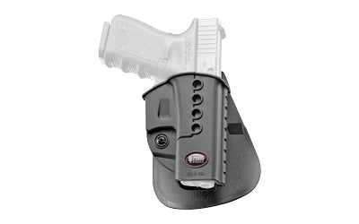 Fobus, E2 Paddle Holster, Fits Glock 17/19/19X/22/23/31/32/34/35/45, Right Hand, Kydex, Black