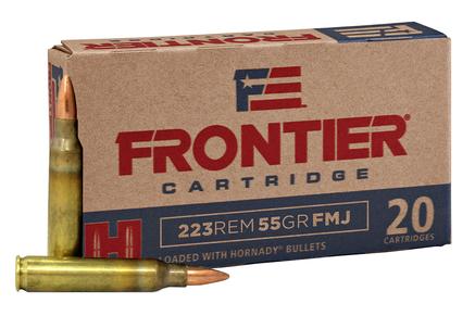 Hornady Frontier Rifle Ammunition . 223 Rem 55 gr FMJ 20/ct