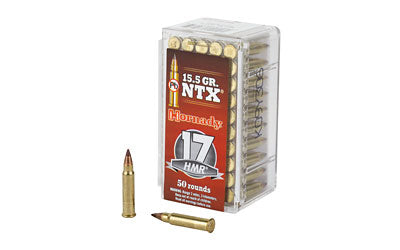 Hornady, Varmint Express, 17HMR, 15.5 Grain, NTX, Lead Free, 50 Round Box, California Certified Nonlead Ammunition