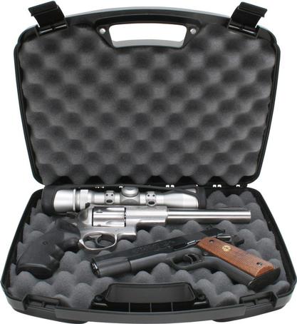 MTM Snap-Latch Two 2 Pistol Case for Up to 8" Barrel Black