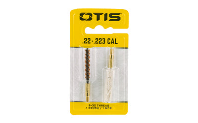 Otis Technology, Brush and Mop Combo Pack, For .22-.223 Caliber, Includes 1 Brush and 1 Mop