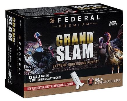 Federal Premium Grandslam 12GA 3in  1 3/4OZ 4shot -  10rd