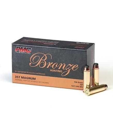PMC Bronze Handgun Ammunition .357 Mag 158 gr JSP 1471 fps 50/box