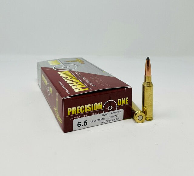 Precision One 6.5mm Creedmoor Ammunition PONE1053 140 Grain Soft Point 20 Rounds