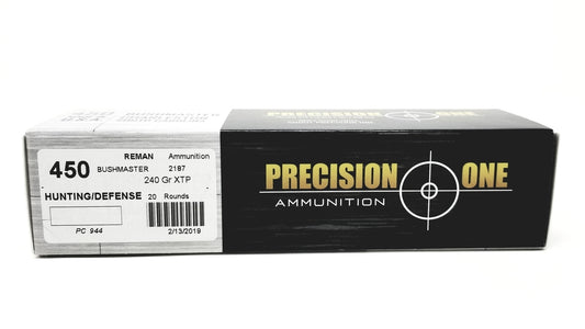 Precision One 450 Bushmaster 240 Grain XTP Hollow Point *Reman* 20 Rounds