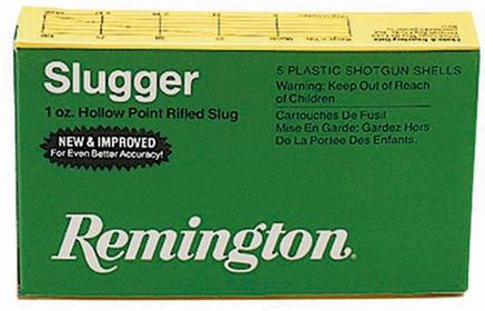 Remington Slugger Rifled Slug 20 ga 2 3/4" 2 3/4 dr 5/8 oz Slug 1580 fps - 5/box