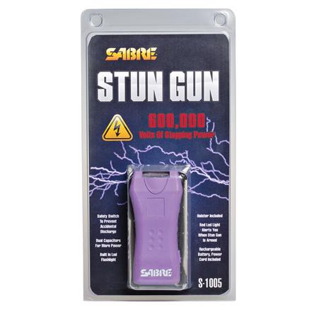 Sabre 600,000 Volt Mini-Stun Gun with LED - Purple