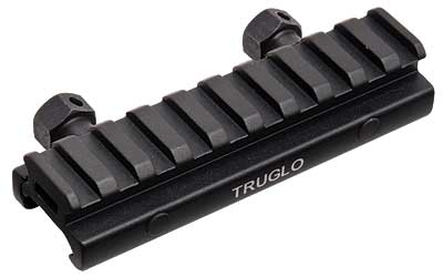 Truglo, Picatinny Style Riser Mount, Raises Mounting Surface by 1/2", approximately 4" in length, Black