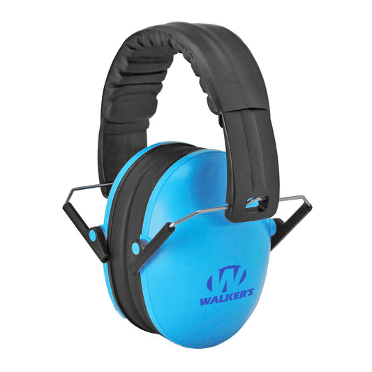 Walker's, Passive Compact Ear Muffs, Blue, Will Not Fit Adults - Ideal For Smaller Heads