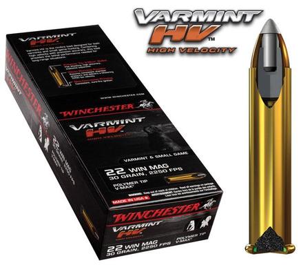 Winchester Varmint High Velocity Rimfire Ammunition .22 WMR 30 gr V-Max 50/box