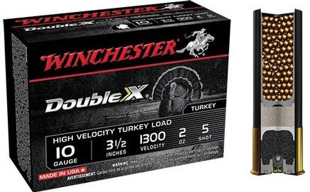 Winchester Double X Turkey Load 10 ga 3 1/2" MAX 2 oz #5 1300 fps - 10/box