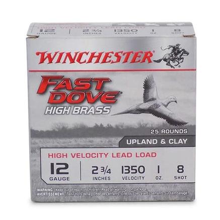 Winchester Fast Dove 12ga 2 3/4" 1oz HB #8 Shot 25/RD