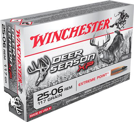 Winchester Deer Season XP Rifle Ammunition .25-06 Rem 117 gr PT 20/ct