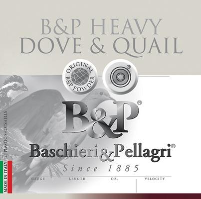 B&P Dove & Quail Shotshells- 12 ga 2-3/4 In 1-1/8 oz-#6 1255 fps 25/ct